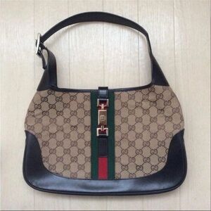 Gucci Tan and Black Shoulder Bag